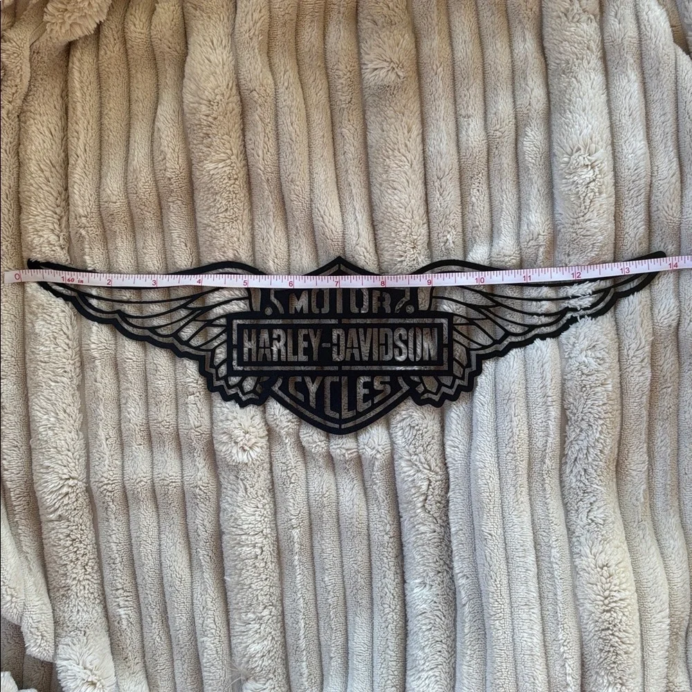 Brand New Harley-Davidson Black Metal Wall Art Motorcycle Biker Garage Office
